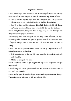 Soạn bài Tự trào I - Chân trời sáng tạo