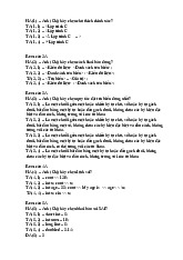 Câu hỏi ôn tập môn Lập trình với C++ | Trường Đại học Kinh Doanh và Công Nghệ Hà Nội