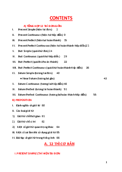 Tài liệu ôn thi Tiếng anh đầu vào