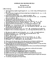 ĐỀ THI LẦN 2 HỌC PHẦN PHÁP CHẾ DƯỢC Học kỳ II - Năm học 2017-2018