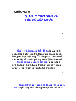 Chương 4: Quản lý thời gian và tiến độ dự án môn Quản trị nhân lực | Học viện Công Nghệ Bưu Chính Viễn Thông