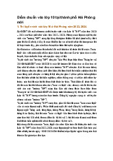 Điểm chuẩn vào lớp 10 tại thành phố Hải Phòng mới