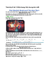 Toán lớp 6 bài 13 Bội chung. Bội chung nhỏ nhất