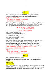 Đề thi và đáp án môn kế toán doanh nghiệp - Kế toán | Đại học Mở Hà Nội