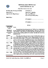 Bài thi học phần: Tư tưởng Hồ Chí Minh - Mã số đề thi: 17 | Trường Đại học Thương Mại