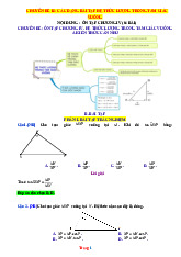 Các Dạng Bài Tập Hệ Thức Lượng Trong Tam Giác Vuông Giải Chi Tiết