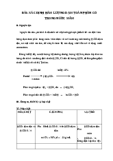 Bài xác định hàm lượng đạm toàn phần có trong nước mắm | Công nghệ hóa học | Trường Đại học Công nghiệp TP.HCM