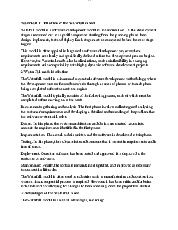 Mô hình Waterfall - Nhập môn công nghệ phần mềm | Trường Đại học CNTT Thành Phố Hồ Chí Minh