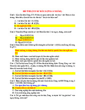 Đề thi cuối kì Môn Lịch sử Đảng | Đại học Cần Thơ