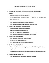 Gợi ý ôn tập môn Pháp luật đại cương | Trường đại học Mở Hà Nội