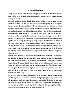 Tả một vườn cây hoặc rặng cây | Tập làm văn 4