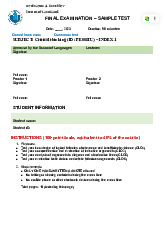 Final Exam Sample Test  môn Principle of Management | Trường Đại học Quốc tế, Đại học Quốc gia Thành phố Hồ Chí Minh