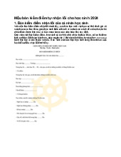 Mẫu bản kiểm điểm tự nhận lỗi cho học sinh 2024