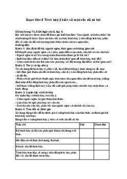 Soạn Văn 8 Bài 3: Sự sống thiêng liêng | Trình bày ý kiến về một vấn đề xã hội | Chân trời sáng tạo