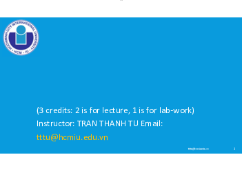 Introduction - Lecture notes 1