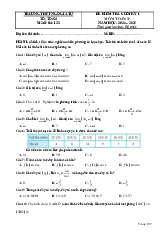 Đề cuối kỳ 1 Toán 11 năm 2024 – 2025 trường THPT Ngô Gia Tự – Phú Yên