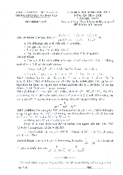 Đề thi học sinh giỏi Toán 9 năm 2019 – 2020 phòng GD&ĐT thành phố Thái Nguyên