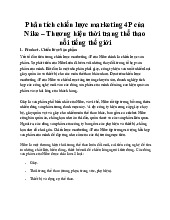 Phân tích chiến lược Marketing 4P của Nike môn Marketing căn bản | Đại học Đồng Tháp