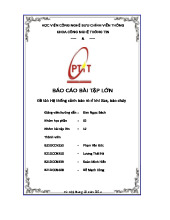Báo cáo giữa kỳ IoT - Hệ thống cảnh báo rò rỉ khí Gas và cháy môn IoT và ứng dụng | Học viện Công Nghệ Bưu Chính Viễn Thông