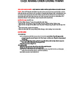 CUỘC KHÁNG CHIẾN CHỐNG THANH: TINH THẦN QUANG TRUNG (Lịch Sử)