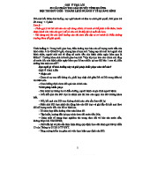 BỘ 35 TÌNH HUỐNG DÀNH CHO CÁC ĐIỀU DƯỠNG TRONG THI THÁCH ĐẤU