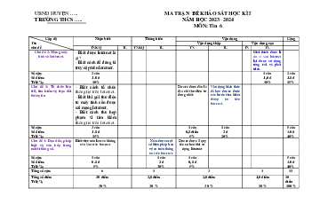 Đề thi học kì 1 môn Tin học 6 năm 2023 - 2024 sách Kết nối tri thức với cuộc sống | Đề 1