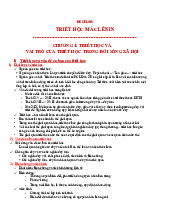 ĐỀ CƯƠNG ÔN TẬP CHI TIẾT CHƯƠNG 1