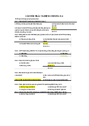 Câu hỏi trắc nghiệm chương 5 + 6 | Kinh tế chính trị | Trường đại học Bách Khoa Hà Nội