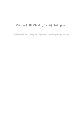 Đề cương môn Luật hiến pháp - Trường Đại học lao động -  xã hội