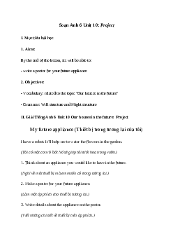 Giải Tiếng Anh 6 Unit 10: Project | Global Success