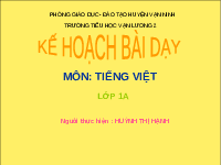 Giáo án điện tử Tiếng việt 1 bài 5 Chân trời sáng tạo : Tiếng vọng của núi