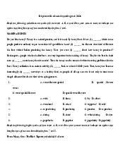 Đề phát triển đề minh họa tiếng Anh 2025 số 13