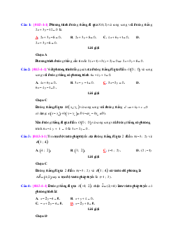 Bài tập trắc nghiệm phương pháp tọa độ trong mặt phẳng Oxy có lời giải chi tiết