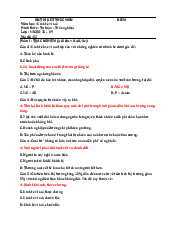 Đề thi kết thúc môn Kinh tế Vĩ Mô( Có đáp án) | Đại học Văn Lang