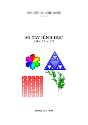 Sổ tay Hình học 10 – 11 – 12