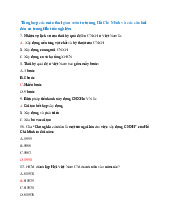 Đề cương môn Tư tưởng Hồ chí minh - Trường Đại học lao động -  xã hội