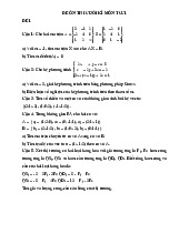 Đề minh họa cuối kì Toán cao cấp 1 | Trường Đại học ngân hàng Thành phố Hồ Chí Minh