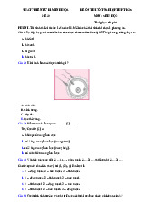 Đề thi thử tốt nghiệp THPT 2025 môn Sinh học bám sát đề minh họa - Đề 23