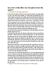 Sự ra đời và đặc điểm của chủ nghĩa tư bản độc quyền?