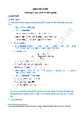 Lý thuyết chương 5: Lạm phát và thất nghiệp | Môn kinh tế vĩ mô