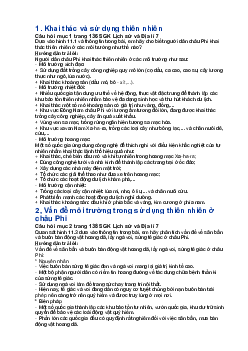 Giải SGK Địa lí 7 Bài 11: Phương thức con người khai thác, sử dụng và bảo vệ thiên nhiên châu Phi - Chân trời sáng tạo