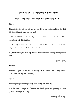 Soạn bài Luyện từ và câu: Dấu ngoặc kép | Kết nối tri thức
