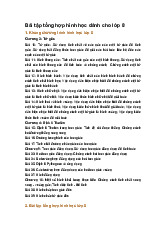 Bài tập tổng hợp hình học dành cho lớp 8