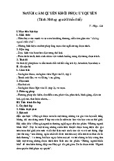 Giáo Án Người Cầm Quyền Khôi Phục Uy Quyền | Ngữ Văn 11