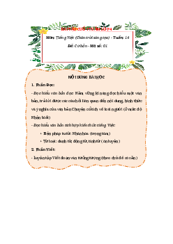 Bài tập cuối tuần Tiếng Việt lớp 4 Chân trời sáng tạo - Tuần 14