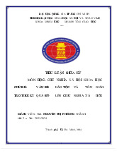 Tiểu luận VẤN ĐỀ DÂN TỘC VÀ  TÔN GIÁO TRONG THỜI  KỲ QUÁ ĐỘ LÊN   CHỦ  NGHĨA XÃ HỘI  môn Chủ nghĩa xã hội khoa học - Trường Đại học Khoa học xã hội và nhân văn , Đại học quốc gia Thành phố Hồ Chí Minh.