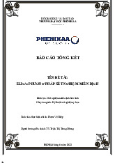 ELISA: Phương pháp Xét Nghiệm Miễn Dịch trong Y Học - K15 Kỹ Thuật. Môn Hóa sinh | Đại học Trường Đại học Phenika.