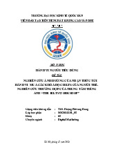 Nghiên Cứu Ảnh Hưởng Nhận Thức Đến Hành Vi Mua Khóa Học IELTS | Môn Hành vi người tiêu dùng - Đại học Kinh Tế Quốc Dân