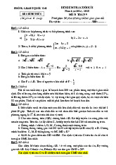 Đề cuối kì 1 Toán 9 năm 2024 – 2025 phòng GD&ĐT Quốc Oai – Hà Nội