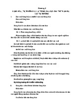 Kinh tế Chính trị Mác – Lênin - Chương 2: Hàng hóa và Thị trường- Đề cương môn kinh tế chính trị Mác lê nin-Trường Đại học Tài nguyên và môi trường Hà Nội